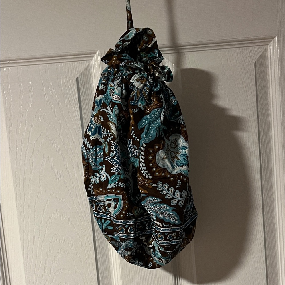 Vera Bradley Brown and Blue Travel Bag
